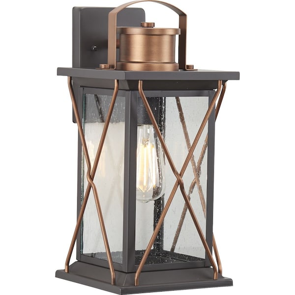 Progress Lighting Barlowe Collection Antique Bronze One-Light Medium Wall Lantern P560157-020 - main
